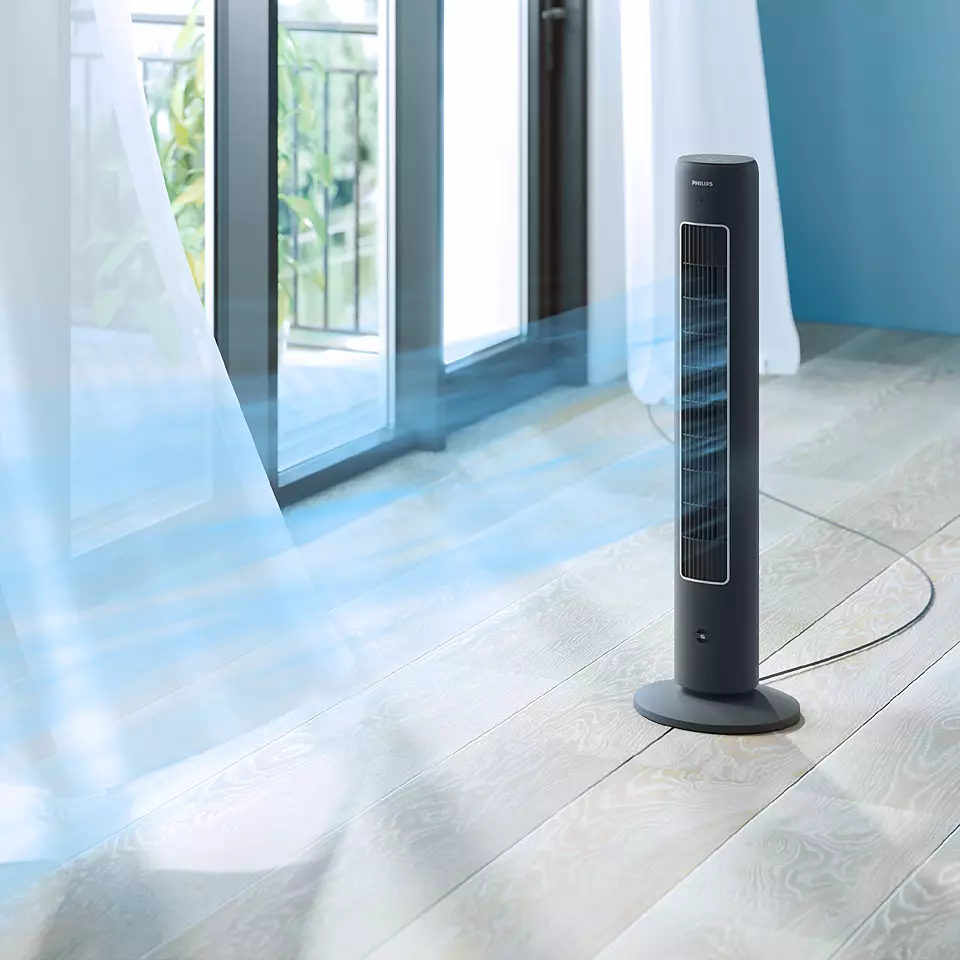 PHILIPS Series 5000 torņveida ventilators, melns