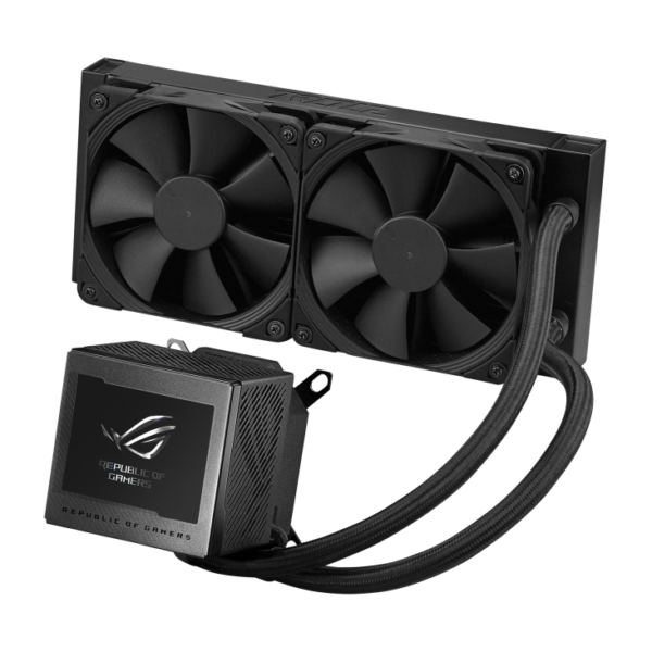 Cooler Asus "ROG RYUJIN III 240", skt universal, racire cu lichid, ventilator 120 mm x 2, 2000 rpm, iluminat ARGB, "ROG RYUJIN III 240" (timbru verde 2.00 lei) - Image 4