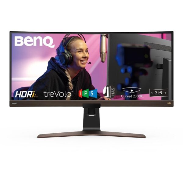 BENQ 38" LED EW3880R/ Curved/ IPS/ 3840x1600/ 1000:1/ 4ms/ 2xHDMI/ DP/ USB-C/ USB/ hnědočerný