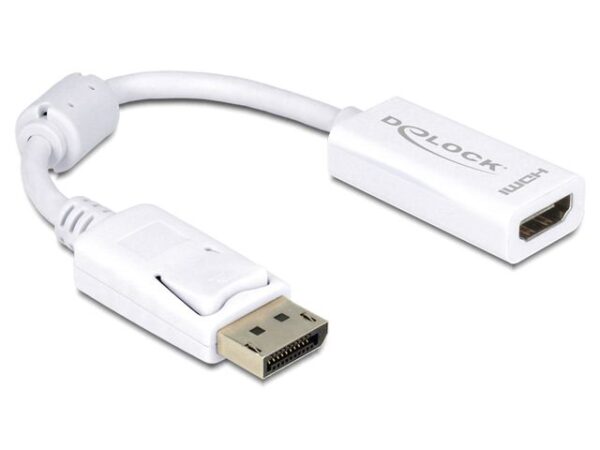 Delock - Video adapt�r - DisplayPort s piny (male) do HDMI se zd��kami (female) - 12.5 cm