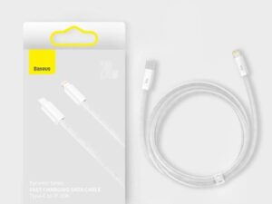 Baseus Dynamic Series Fast Charging Data Cable Type-C to apple lightning  20W 1m White