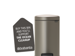 BRABANTIA atkritumu tvertne ar pedāli NewIcon, 12 l, Platinum