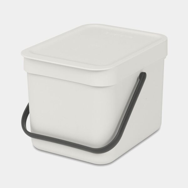 BRABANTIA aktritumu tvertne Sort & Go, 6L, Light Grey - Image 4