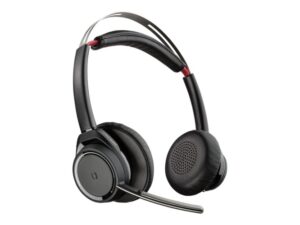 POLY B825M Voyager Focus UC Stereo MS, Wireless Headset, Bluetooth, No Stand, Black