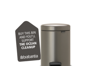 BRABANTIA atkritumu tvertne ar pedāli NewIcon, 5 l, Platinum
