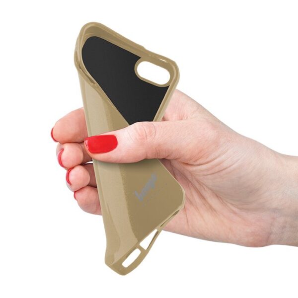 Beeyo Spark Silicone Back Case For Samsung A310 Galaxy A3 (2016) Gold - Image 3