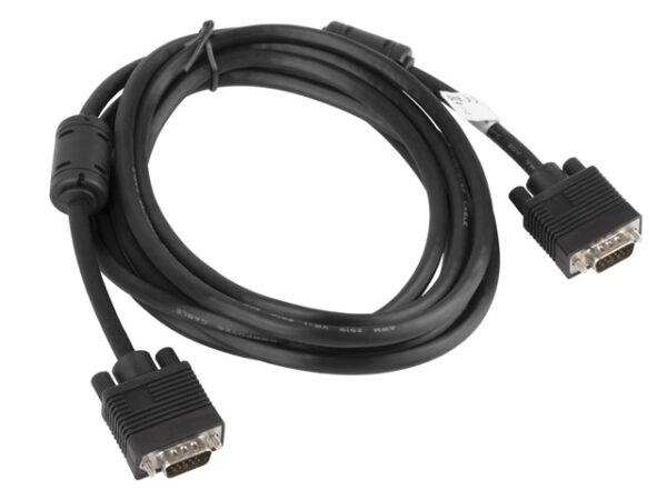 LANBERG CA-VGAC-10CC-0030-B cable VGA M/M shielded with ferrite 3m black - Image 2