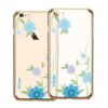 X-Fitted Plastic Case With Swarovski Crystals for Apple iPhone  6 / 6S Gold / Orchid - Image 6