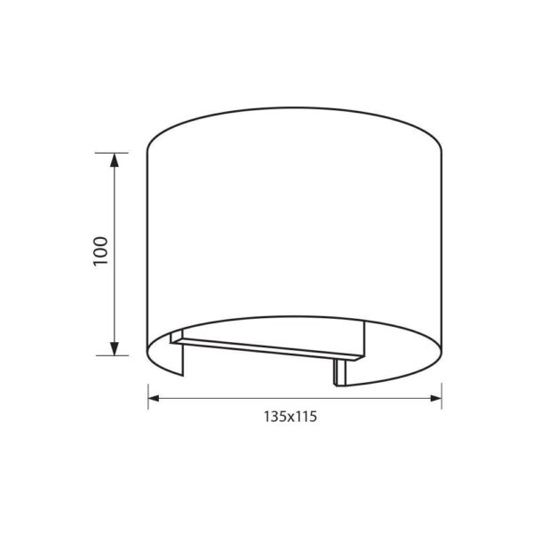 STARK LED 2X3W RD/BK IP54 VIVALUX - Image 4