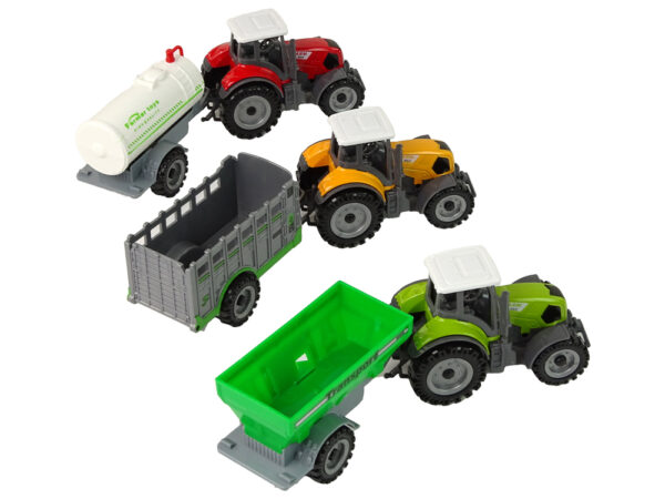 Set of Tractors with Trailers 3 Colors - Image 5