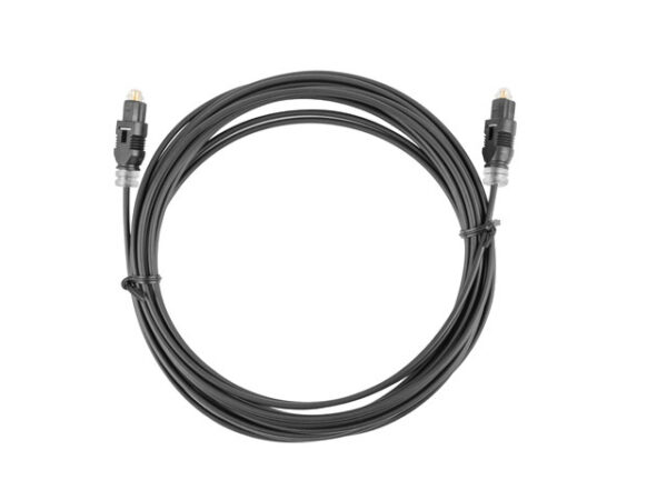 LANBERG CA-TOSL-10CC-0010-BK TosLink M/M Optical Cable 1M Black - Image 2