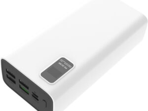 Platinet power bank 30000mAh PD QC LED, black