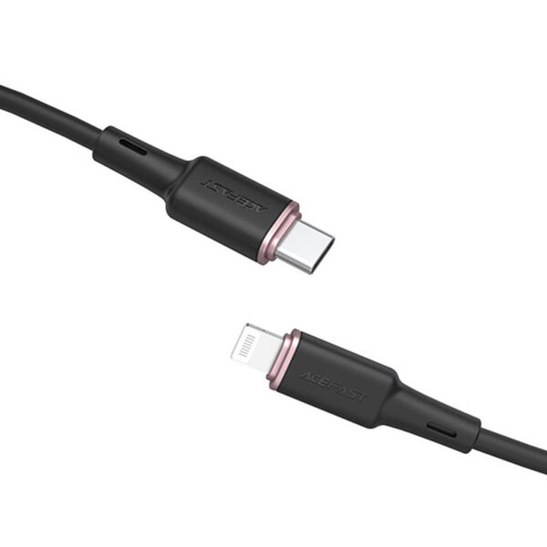 Cable USB-C to Lightining Acefast C2-01, 30W, MFi, 1.2m (black) - Image 3