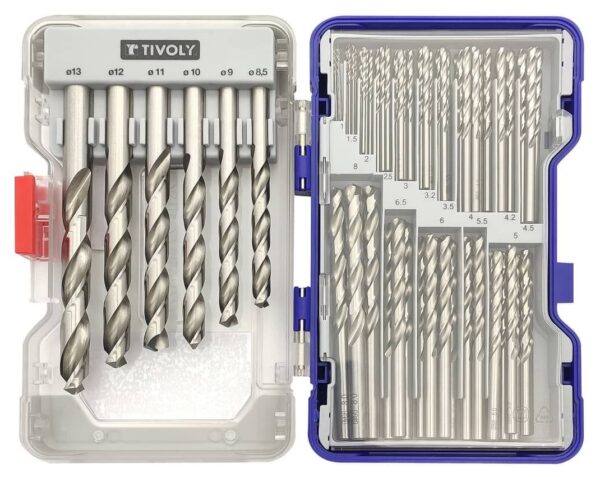 Metal drills set 1-13mm, HSS, fully ground, 100pcs