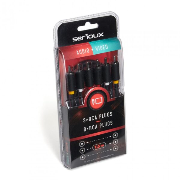 SERIOUX 3X RCA M - 3X RCA M CABLE 1.5M - Image 2