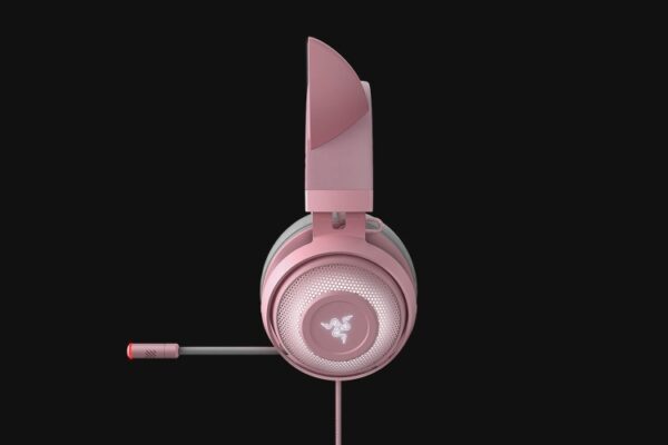 Razer RZ04-02980200-R3M1 Kraken Kitty Headset Wired Head-band Gaming, Grey/Pink - Image 4