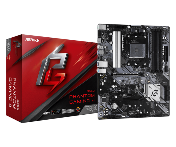 Emaplaat ASROCK B550 Phantom Gaming 4 ATX MB - Image 2