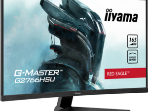 iiyama G-MASTER Red Eagle G2766HSU-B1 - LED monitor - zak�iven� - 27" - 1920 x 1080 Full HD (1080p) @ 165 Hz - VA - 250 cd/m2 - 3000:1 - 1 ms - 2xHDMI, DisplayPort - reproduktory - matn� �er�