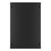 Lanberg wall-mounted installation rack cabinet 19'' 18U 600x600mm black (glass door) - Image 2