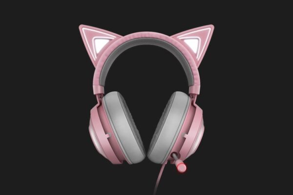 Razer RZ04-02980200-R3M1 Kraken Kitty Headset Wired Head-band Gaming, Grey/Pink - Image 3