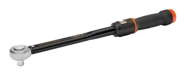 Mechanical click-style torque wrench 10-50Nm ±3% (CW & CCW) 3/8" 335mm, window scale