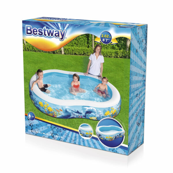 Bestway Inflatable Family Play Pool 2.62m x 1.57m x 46cm - Image 10