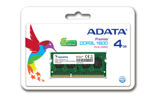 Sülearvuti mälu A-DATA DDR3L 4 GB 1600MHz