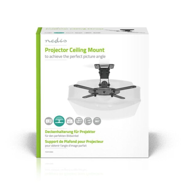 Nedis PJCM100BK Projector Ceiling Mount 360 ° Max 10kg - Image 7