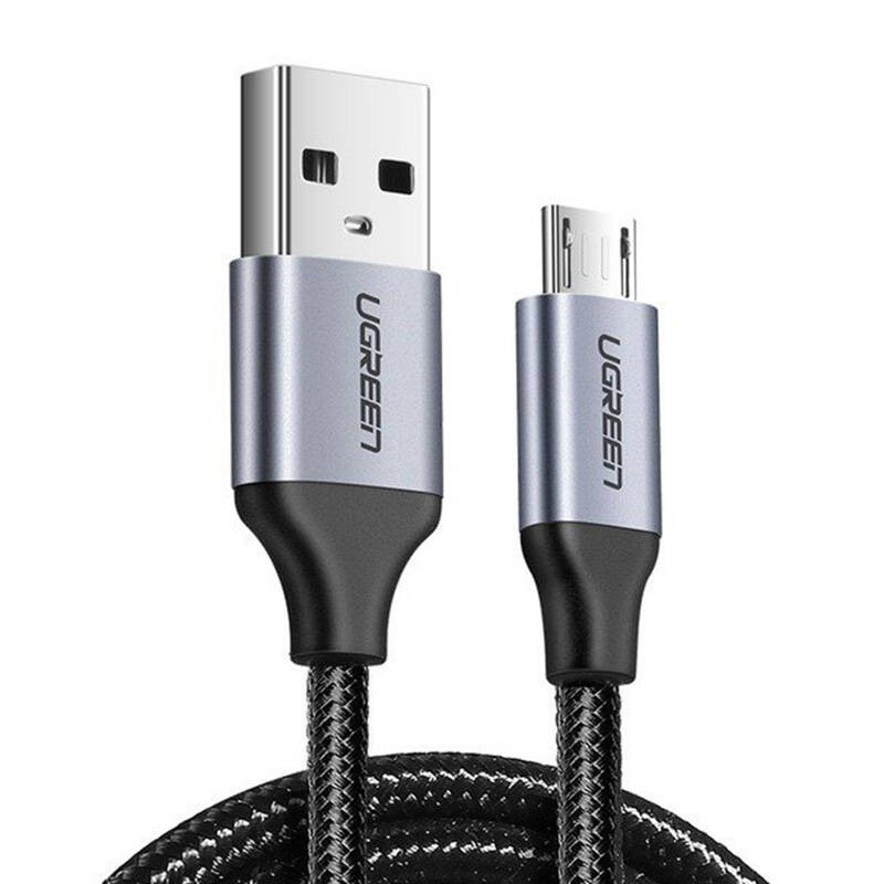 CABLU alimentare si date Ugreen, "US290", Fast Charging Data Cable pt. smartphone, USB la Micro-USB, braided, 1.5m, negru "60147" (timbru verde 0.08 lei) - 6957303861477 - Image 7