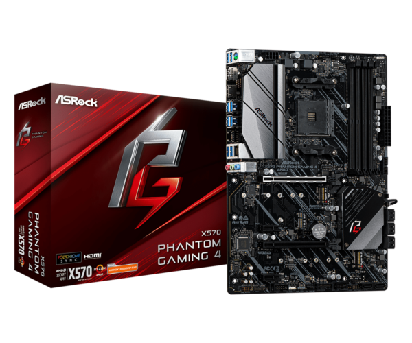 ASRock Motherboard  X570 Phantom Gaming 4 - ATX - Socket AM4 - AMD X570