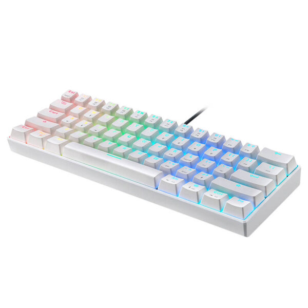 Mechanical gaming keyboard Motospeed CK61 RGB (white)