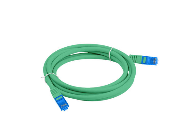 Patchcord kat.6A S/FTP LSZH CCA 1m zielony Fluke Passed Lanberg - Image 2