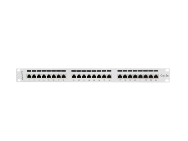 Lanberg Patch Panel 24 port 1U 19" kat.5E FTP ekranowany szary - Image 4