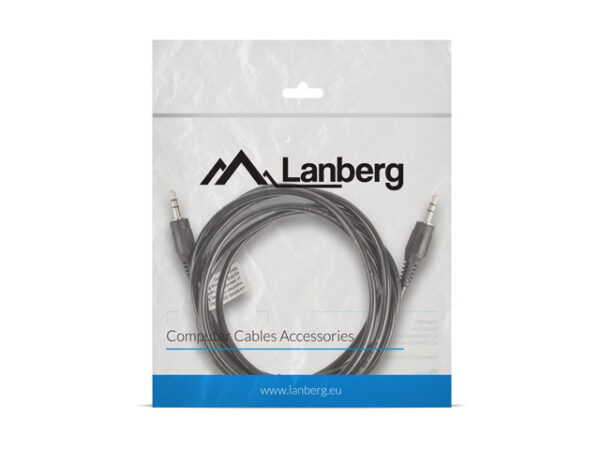 Lanberg CA-MJMJ-10CC-0020-BK audio cable 2 m 3.5mm Black - Image 4