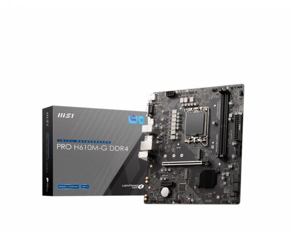 MSI Mainboard PRO H610M-G DDR4 - micro ATX - Socket LGA1700 - Intel H610