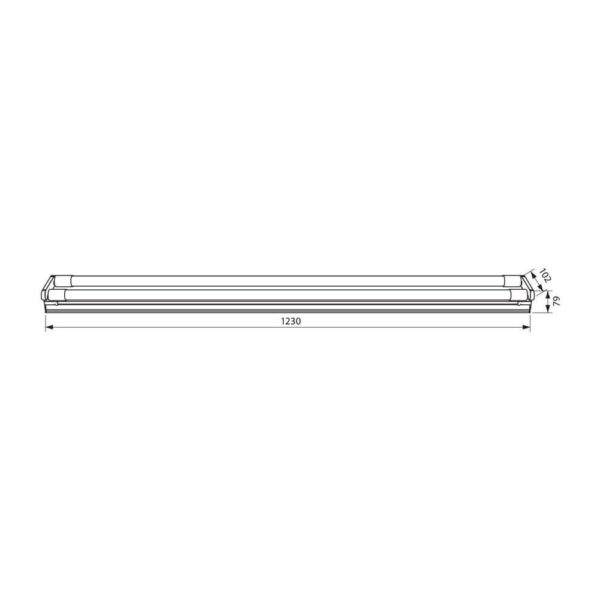 POLO LED T8 2x18W CL 4000K VIVALUX - Image 2