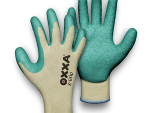 Polyester and cotton gloves with latex coating OXXA X-Grip 51-000, size 9/L