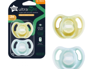 TOMMEE TIPPEE silicone sother, ULTRA-LIGHT 6-18M 2 pcs, 43345101 | Tommee Tippee
