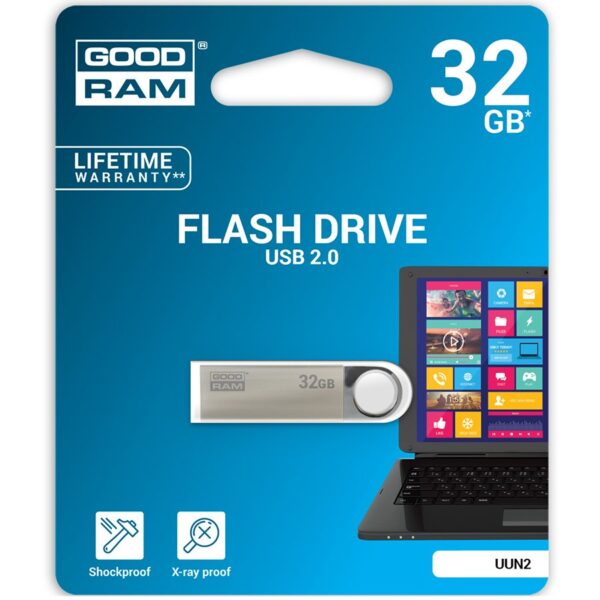 GOODRAM 32GB UUN2 srebrny