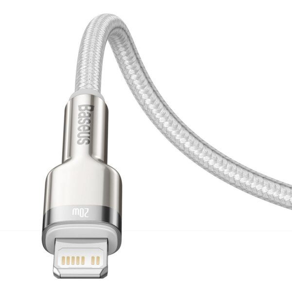 Baseus lightning - USB-C Cafule, PD, 20W, 2m (biały) - Image 5