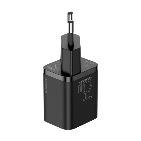 Baseus Super Si Quick Charger 1C 25W with USB-C cable for USB-C 1m (black) - Image 3