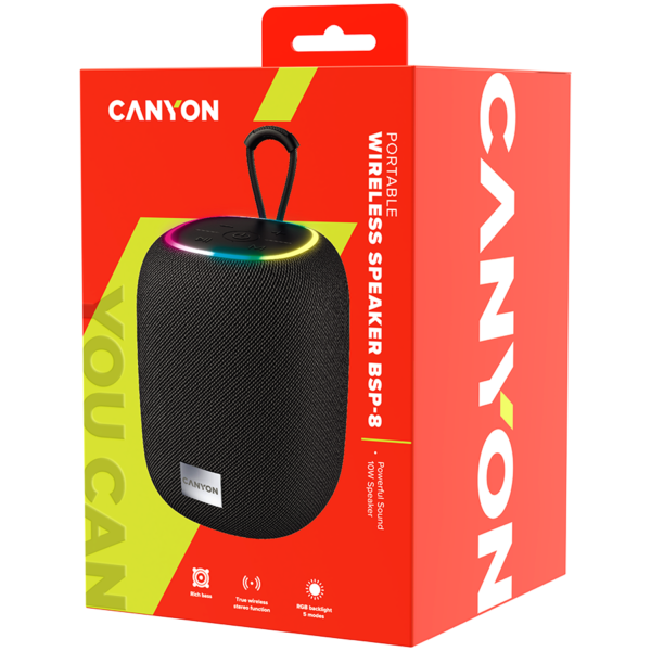 CANYON speaker BSP-8 10W Black - Image 2