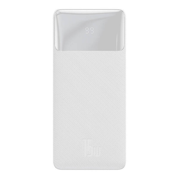 Baseus Bipow 20000 mAh, 2xUSB USB-C, 15W biały - Image 2