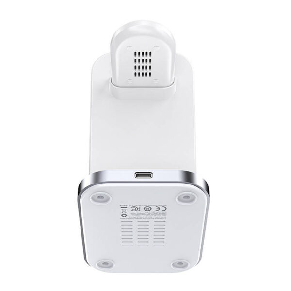 Inductive charger 3in1 Qi with stand Acefast E15 15W (white) - Image 3