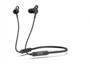 Lenovo - H�rlurar med mikrofon - inuti �rat - nackrem - Bluetooth - tr�dl�s - svart