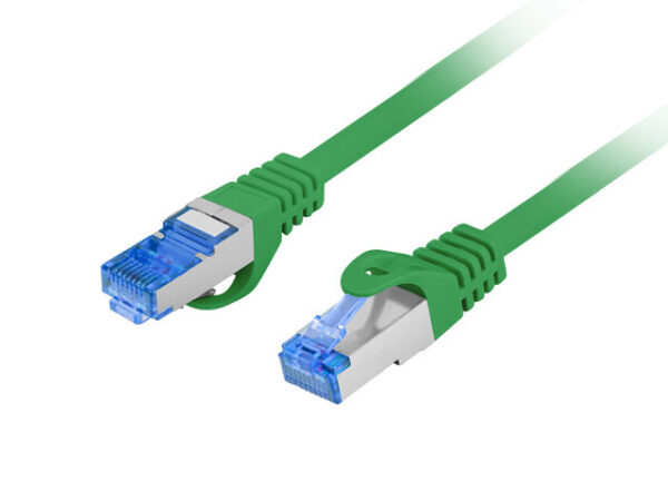 Patchcord kat.6A S/FTP LSZH CCA 5m zielony Fluke Passed Lanberg - Image 2