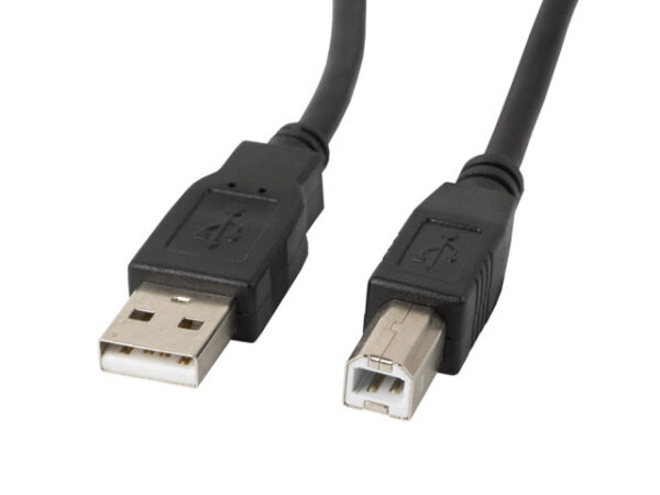 Lanberg USB-B 0.5m czarny