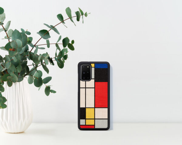 MAN&WOOD case for Galaxy S20+ mondrian wood black