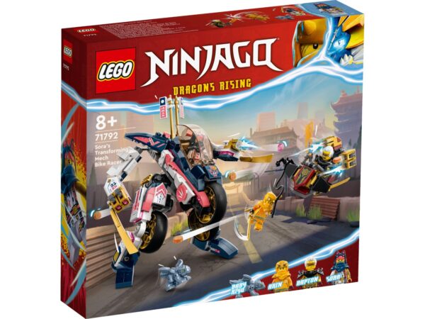 LEGO NINJAGO 71792 SORA'S TRANSFORMING MECH BIKE RACER