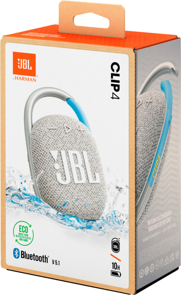 JBL wireless speaker Clip 4 Eco, white